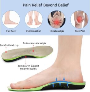 STQ Womens Orthopedic Walking Shoes Comfortable Slip on Sneakers for Plantar Fasciitis - Image 2