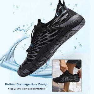 Hike Barefoot Shoes for Women Men with Wide Toe Box, Healthy & Non-Slip Breathable Barefoot Water Shoes Beach Pool Aqua Swim Surf Hiking Walking Shoes - Image 4