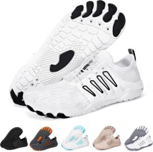 Hike Barefoot Water Shoes for Women Men Footwear, Quick Dry Wide Toe Box Pro Beach Swim Athletic Sports Shoes, Non-Slip Lightweight Aqua Shoe for Pool Hiking Walking Kayaking Diving Surfing