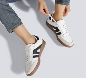 LUCKY STEP Women Classic Retro Gum Sole Fashion Sneakers Casual Tennis Skate Shoe Genuine Leather Walking Footwear Anti Slip Trainers - Image 6