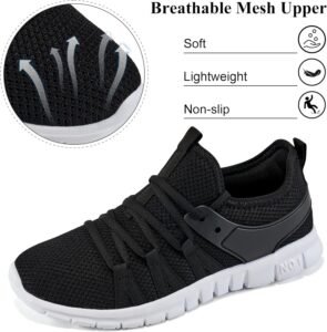 Ecetana Womens Sneakers Running Shoes Comfortable Lace Up Tennis Shoes Casual Breathable Mesh Fashion Sneakers for Walking - Image 3