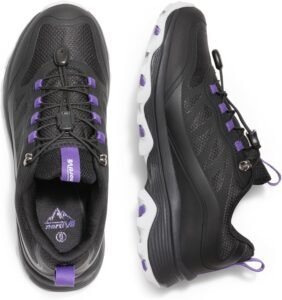 NORTIV 8 Women's Waterproof Hiking Shoes Quick Laces Outdoors Walking Trekking Camping Tennis Sneakers Canyon - Image 6