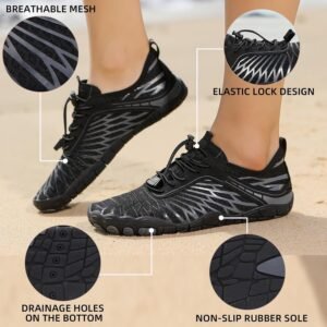 Hike Barefoot Shoes for Womens Mens, 2025 New Comfortable Healthy&Non-Slip Barefoot Vitality Shoes Women's Minimalist Athletic Footwear, Wide Toe Box Water Shoe for Women Men,Hiking Walking Daily Wear - Image 6