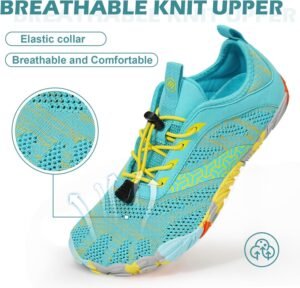 Hike Barefoot Shoes Women Men with Wide Toe Box Footwear Healthy Non-Slip Hike Beach Pool Aqua Swim Surf Hiking Running Athletic Water Shoe - Image 2