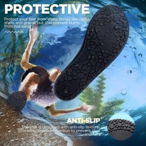 SIMARI Water Shoes for Women Men Swim Aqua Socks Beach Pool Essentials Barefoot Surf River Boat Kayak Sea Yoga Sand Exercise Sport Accessories Breathable Quick-Dry Adult Youth Kid Size SWS001 - Image 3