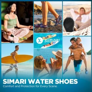 SIMARI Water Shoes for Women Men Swim Aqua Socks Beach Pool Essentials Barefoot Surf River Boat Kayak Sea Yoga Sand Exercise Sport Accessories Breathable Quick-Dry Adult Youth Kid Size SWS001 - Image 6