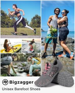 Hike Barefoot Shoes Womens Mens Footwear, Pro Water Shoe Women Men Barefoot Hiking Beach Grounding Shoes for Travel, Wide Toe Box Zero Drop Non-Slip Breathable Lightweight - Image 7