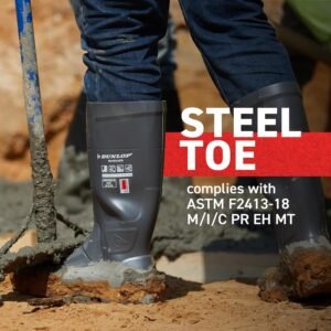 DUNLOP Protective Footwear, Acifort MetMAX, 100% Waterproof Polyblend PVC Material, Comfortable, Flexible, Lightweight and Durable Protective Footwear, MZ2LE02.11, Size 11 US - Image 2